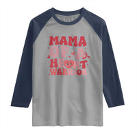 Mama Of A Heart Warrior Raglan Shirt Congenital Heart Disease CHD Awareness