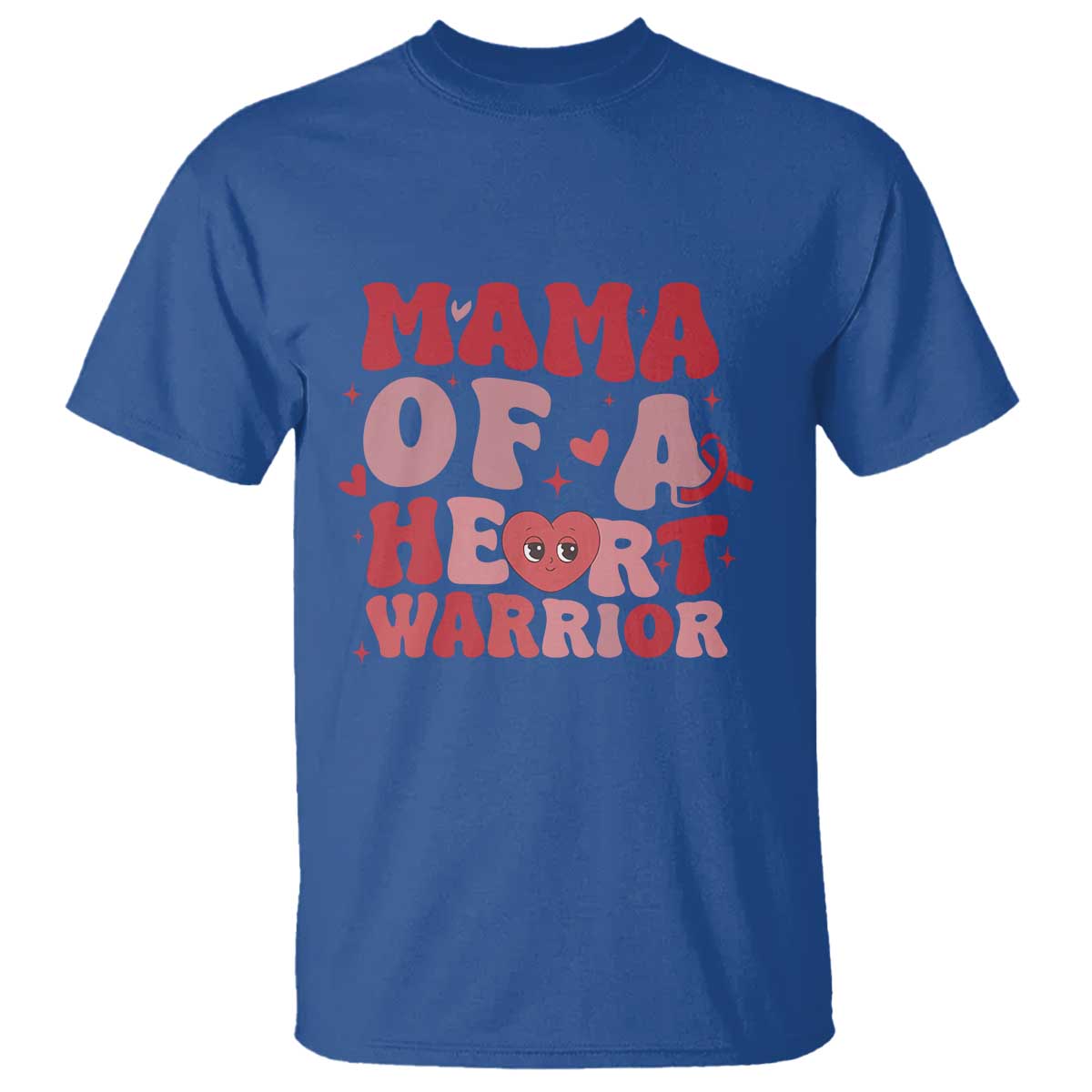 Mama Of A Heart Warrior T Shirt Congenital Heart Disease CHD Awareness