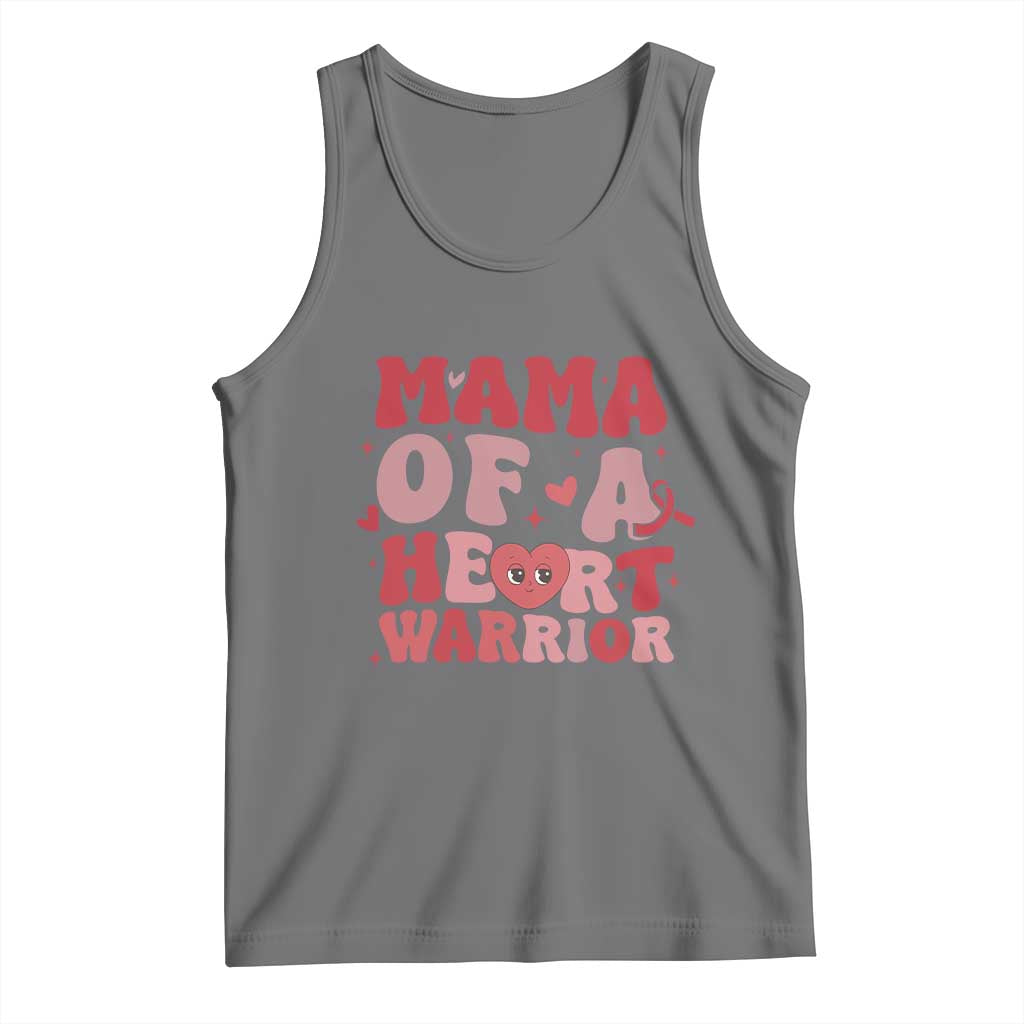 Mama Of A Heart Warrior Tank Top Congenital Heart Disease CHD Awareness