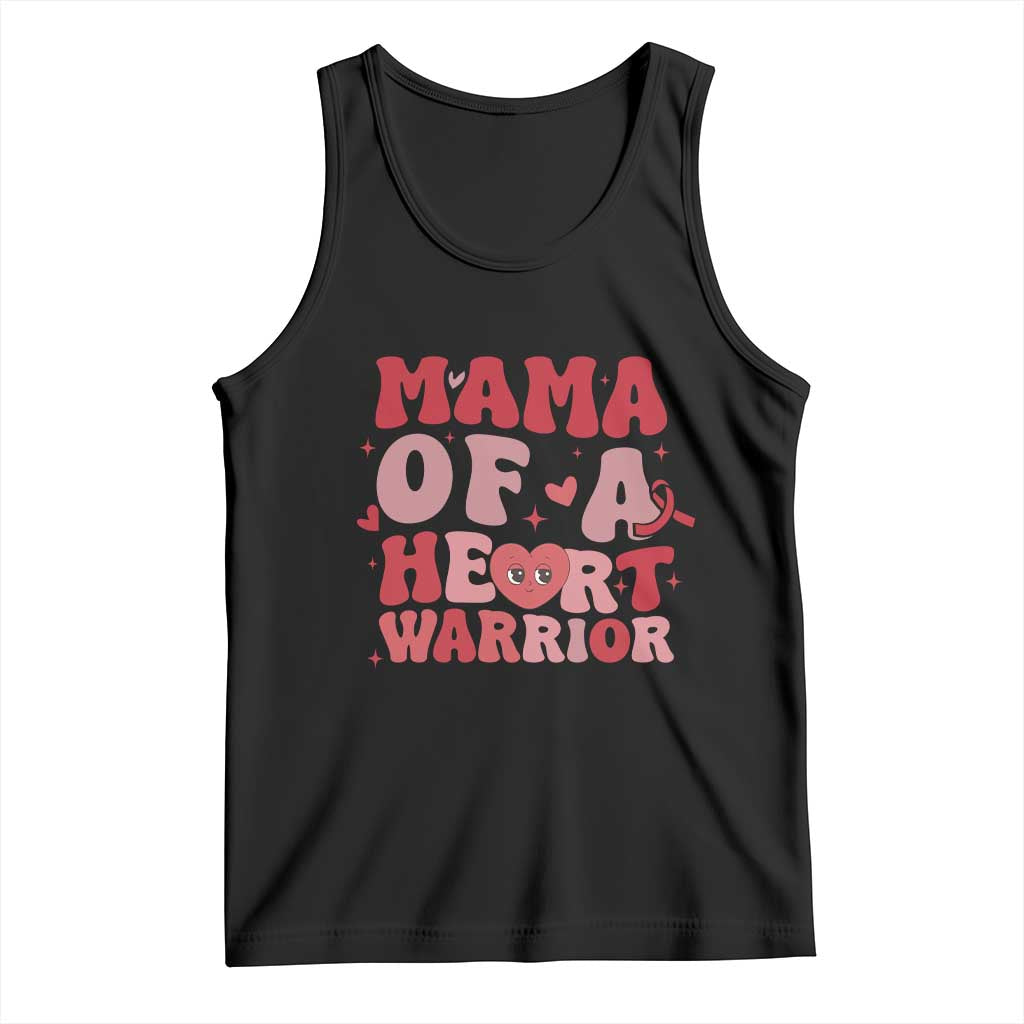 Mama Of A Heart Warrior Tank Top Congenital Heart Disease CHD Awareness