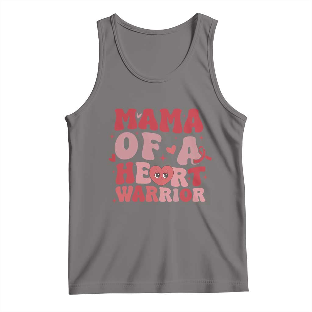 Mama Of A Heart Warrior Tank Top Congenital Heart Disease CHD Awareness