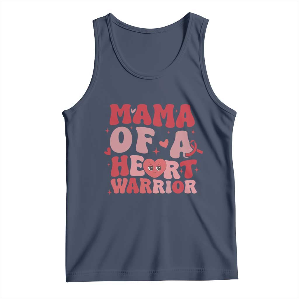 Mama Of A Heart Warrior Tank Top Congenital Heart Disease CHD Awareness