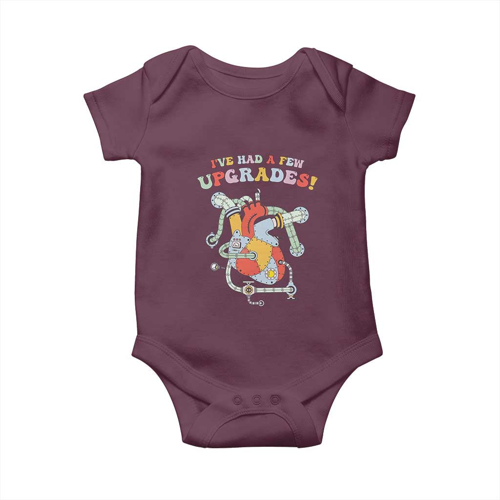 Congenital Heart Disease CHD Awareness Baby Onesie I've Had A Few Upgrades Mechanic Toy Heart