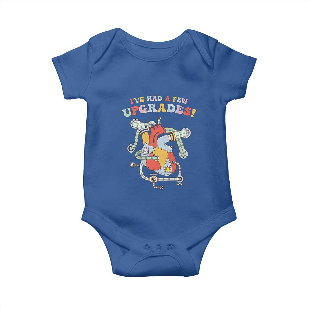 Congenital Heart Disease CHD Awareness Baby Onesie I've Had A Few Upgrades Mechanic Toy Heart