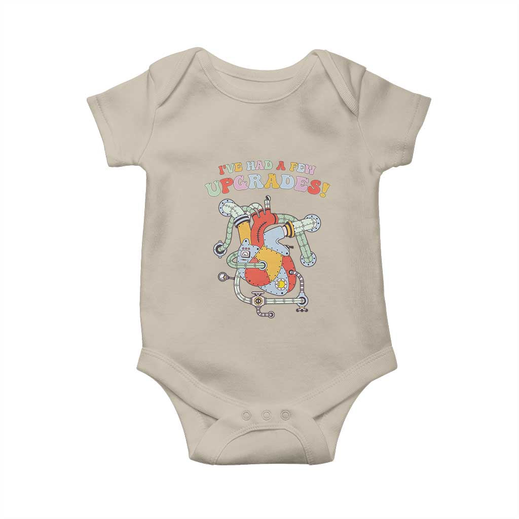 Congenital Heart Disease CHD Awareness Baby Onesie I've Had A Few Upgrades Mechanic Toy Heart