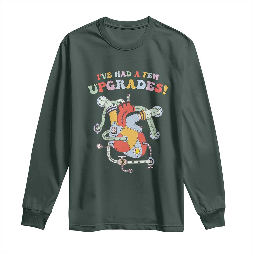 Congenital Heart Disease CHD Awareness Long Sleeve Shirt I've Had A Few Upgrades Mechanic Toy Heart