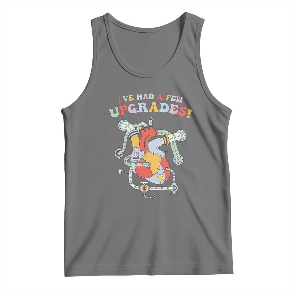 Congenital Heart Disease CHD Awareness Tank Top I've Had A Few Upgrades Mechanic Toy Heart