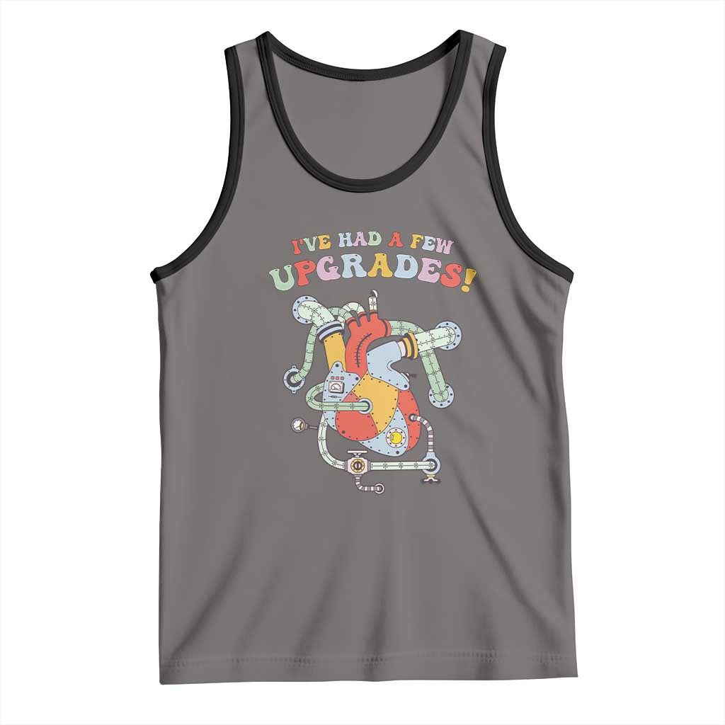 Congenital Heart Disease CHD Awareness Tank Top I've Had A Few Upgrades Mechanic Toy Heart