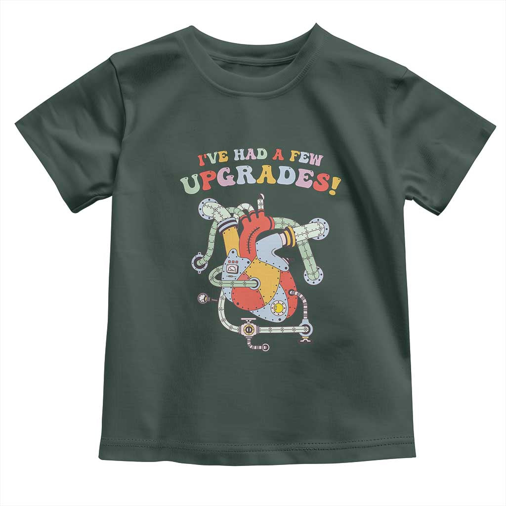 Congenital Heart Disease CHD Awareness Toddler T Shirt I've Had A Few Upgrades Mechanic Toy Heart