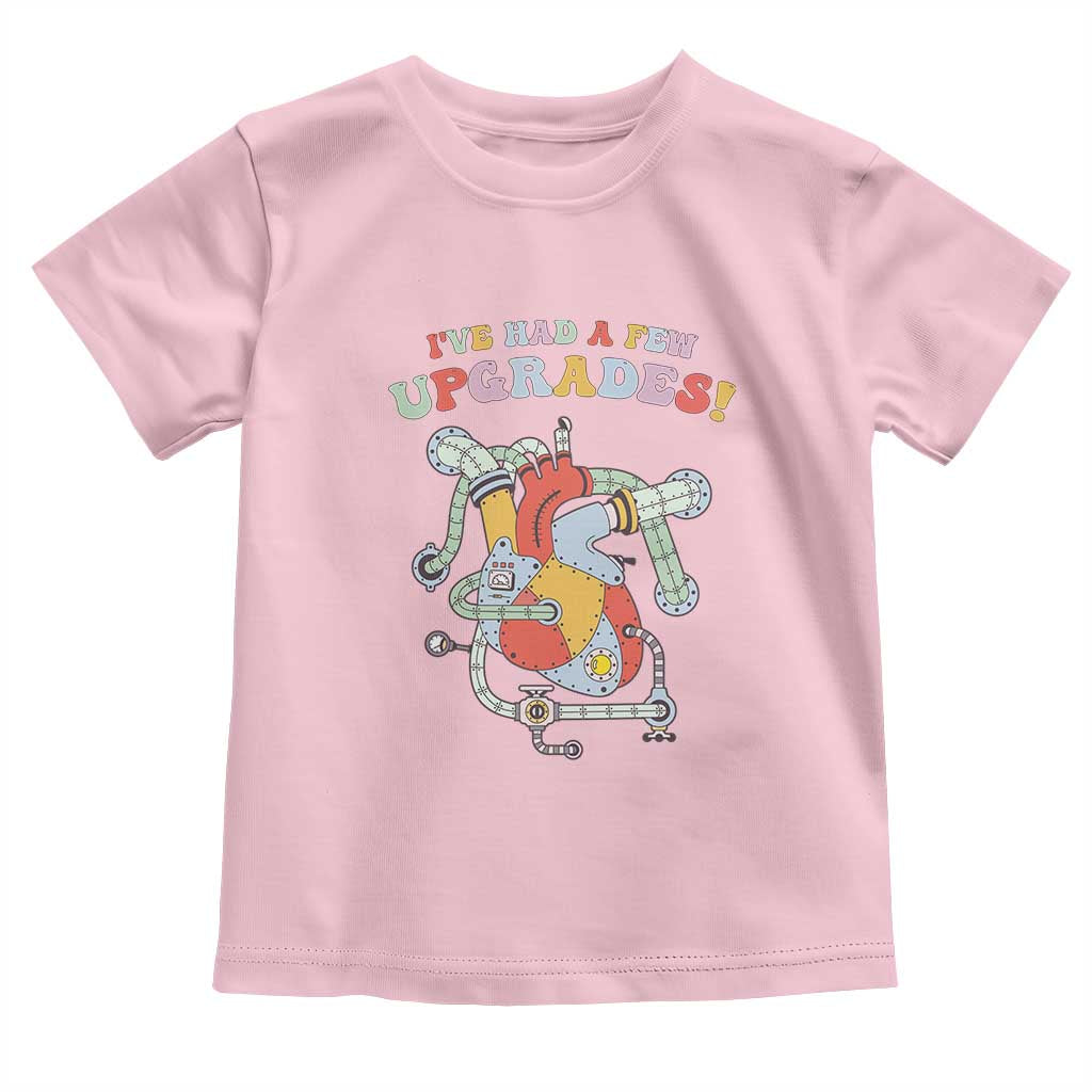 Congenital Heart Disease CHD Awareness Toddler T Shirt I've Had A Few Upgrades Mechanic Toy Heart