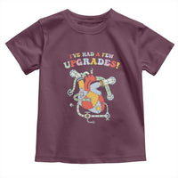 Congenital Heart Disease CHD Awareness Toddler T Shirt I've Had A Few Upgrades Mechanic Toy Heart