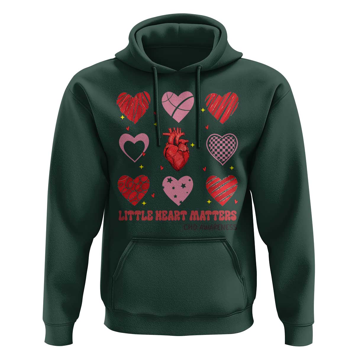 Congenital Heart Disease CHD Awareness Hoodie Little Heart Matters