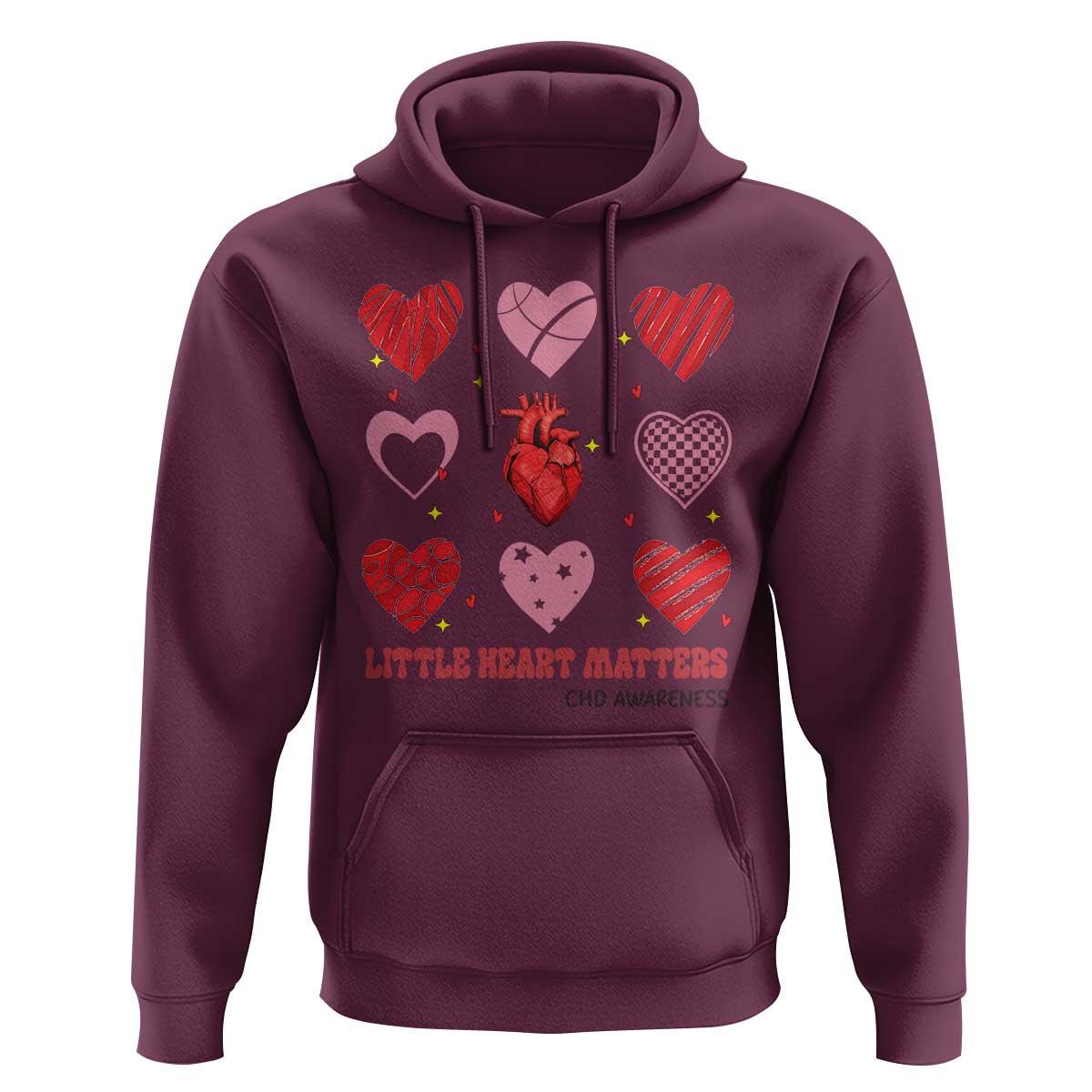 Congenital Heart Disease CHD Awareness Hoodie Little Heart Matters