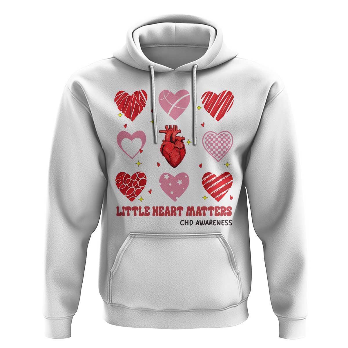 Congenital Heart Disease CHD Awareness Hoodie Little Heart Matters
