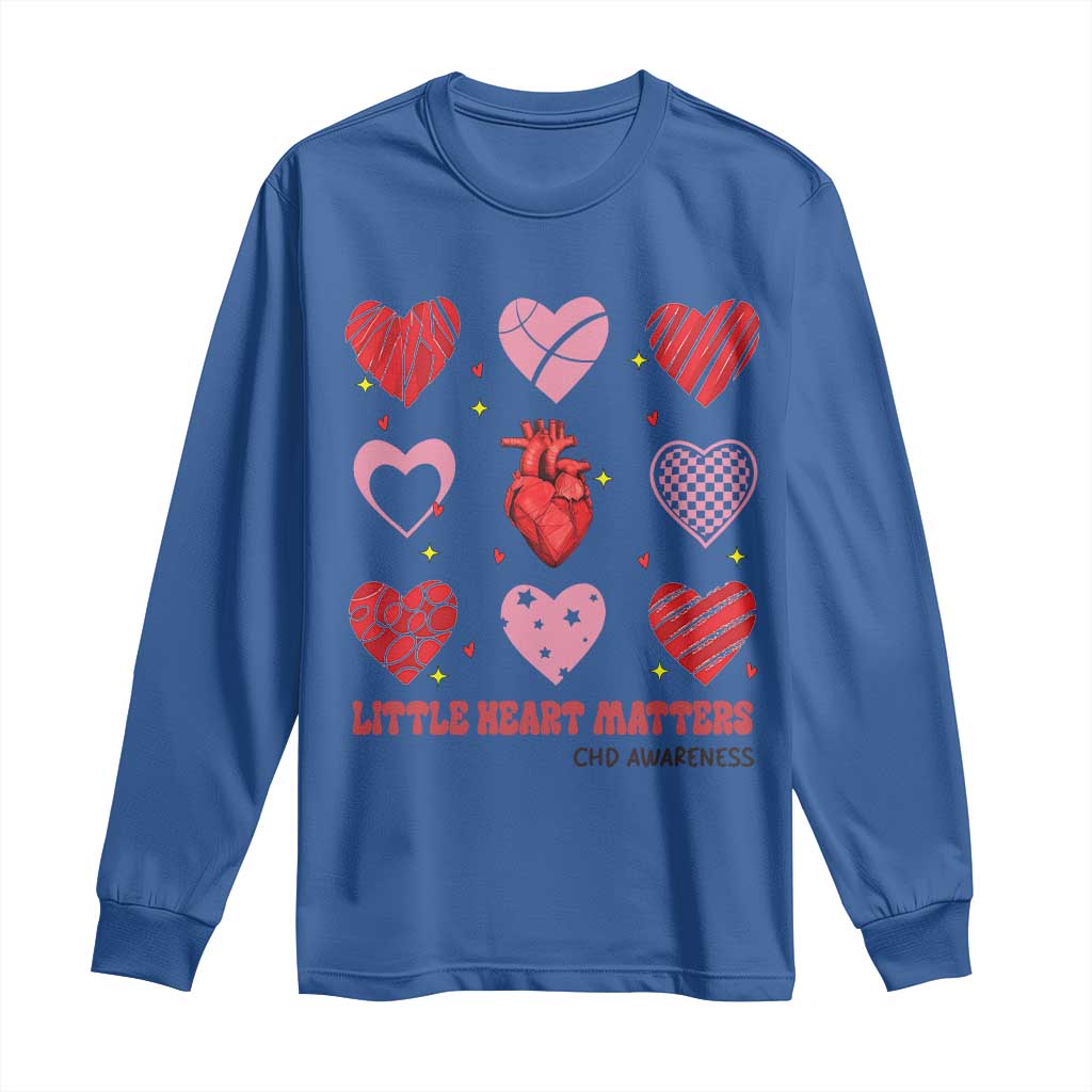 Congenital Heart Disease CHD Awareness Long Sleeve Shirt Little Heart Matters