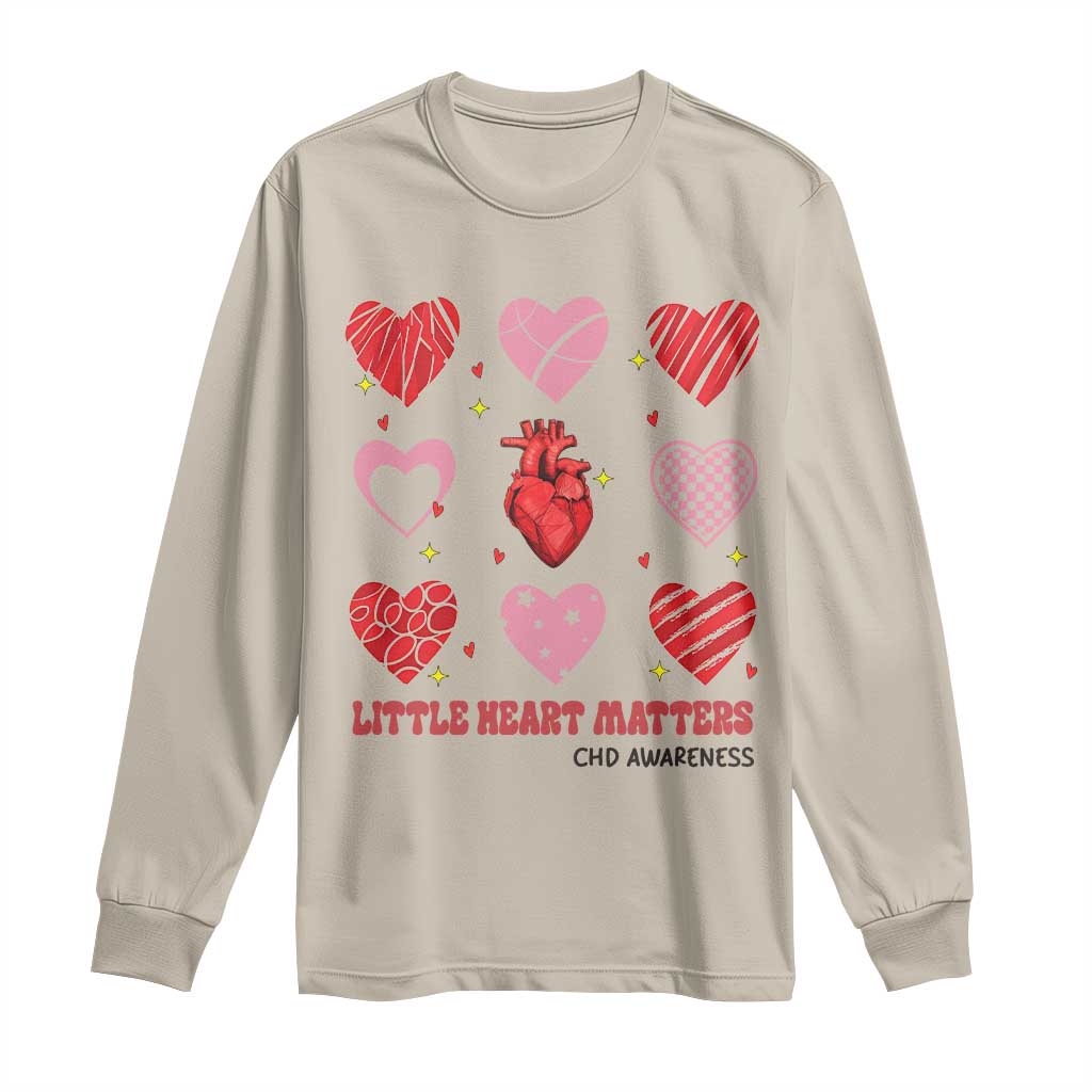 Congenital Heart Disease CHD Awareness Long Sleeve Shirt Little Heart Matters