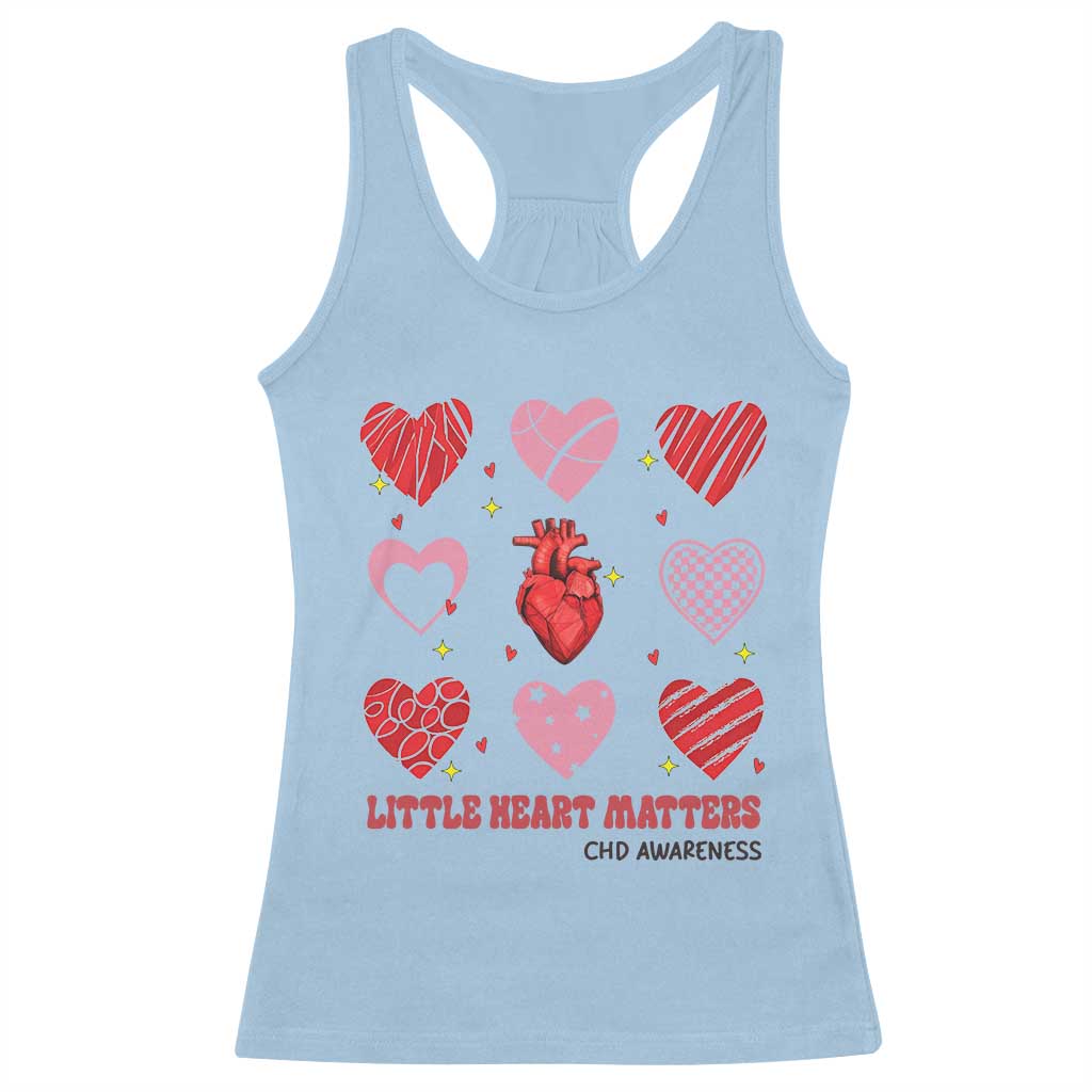 Congenital Heart Disease CHD Awareness Racerback Tank Top Little Heart Matters