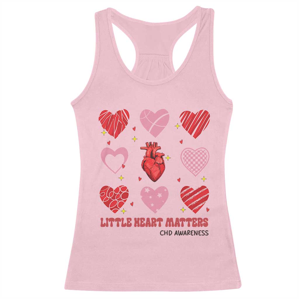 Congenital Heart Disease CHD Awareness Racerback Tank Top Little Heart Matters