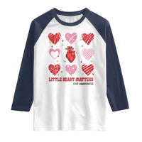 Congenital Heart Disease CHD Awareness Raglan Shirt Little Heart Matters