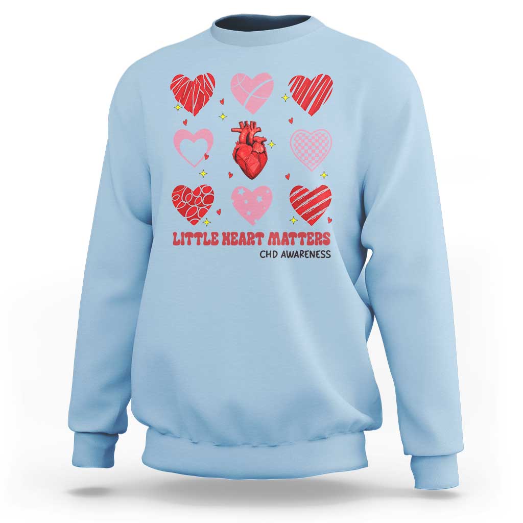 Congenital Heart Disease CHD Awareness Sweatshirt Little Heart Matters