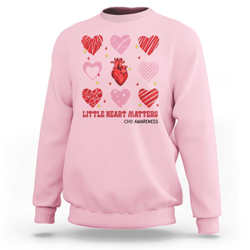 Congenital Heart Disease CHD Awareness Sweatshirt Little Heart Matters