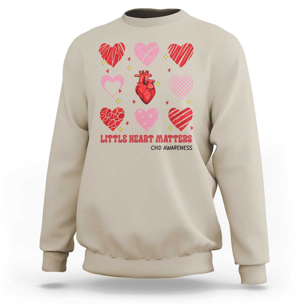 Congenital Heart Disease CHD Awareness Sweatshirt Little Heart Matters