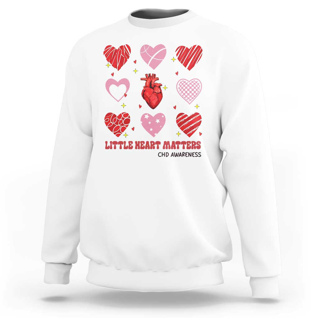Congenital Heart Disease CHD Awareness Sweatshirt Little Heart Matters