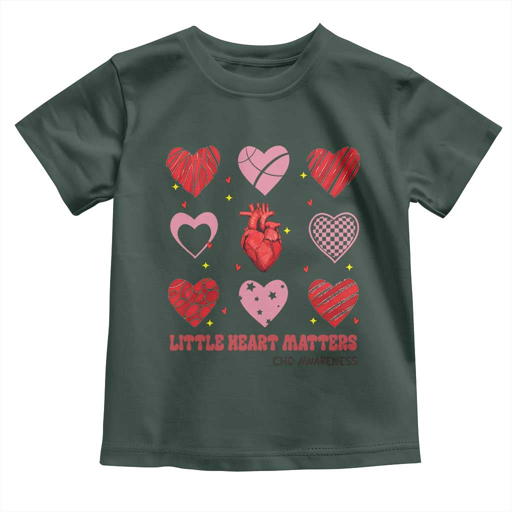 Congenital Heart Disease CHD Awareness Toddler T Shirt Little Heart Matters