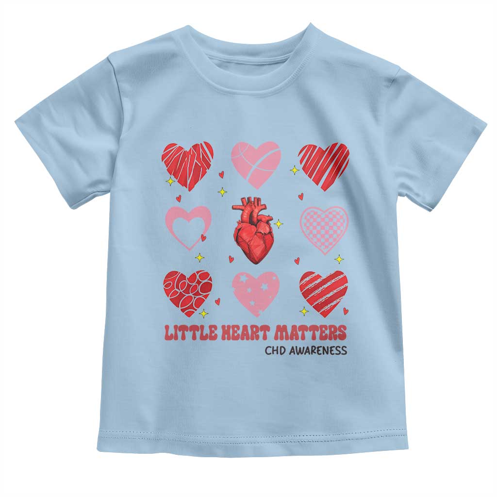 Congenital Heart Disease CHD Awareness Toddler T Shirt Little Heart Matters