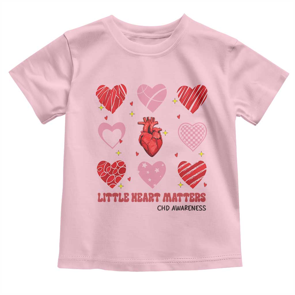 Congenital Heart Disease CHD Awareness Toddler T Shirt Little Heart Matters