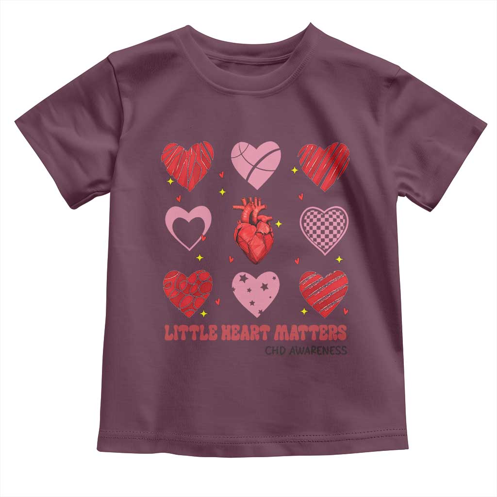 Congenital Heart Disease CHD Awareness Toddler T Shirt Little Heart Matters