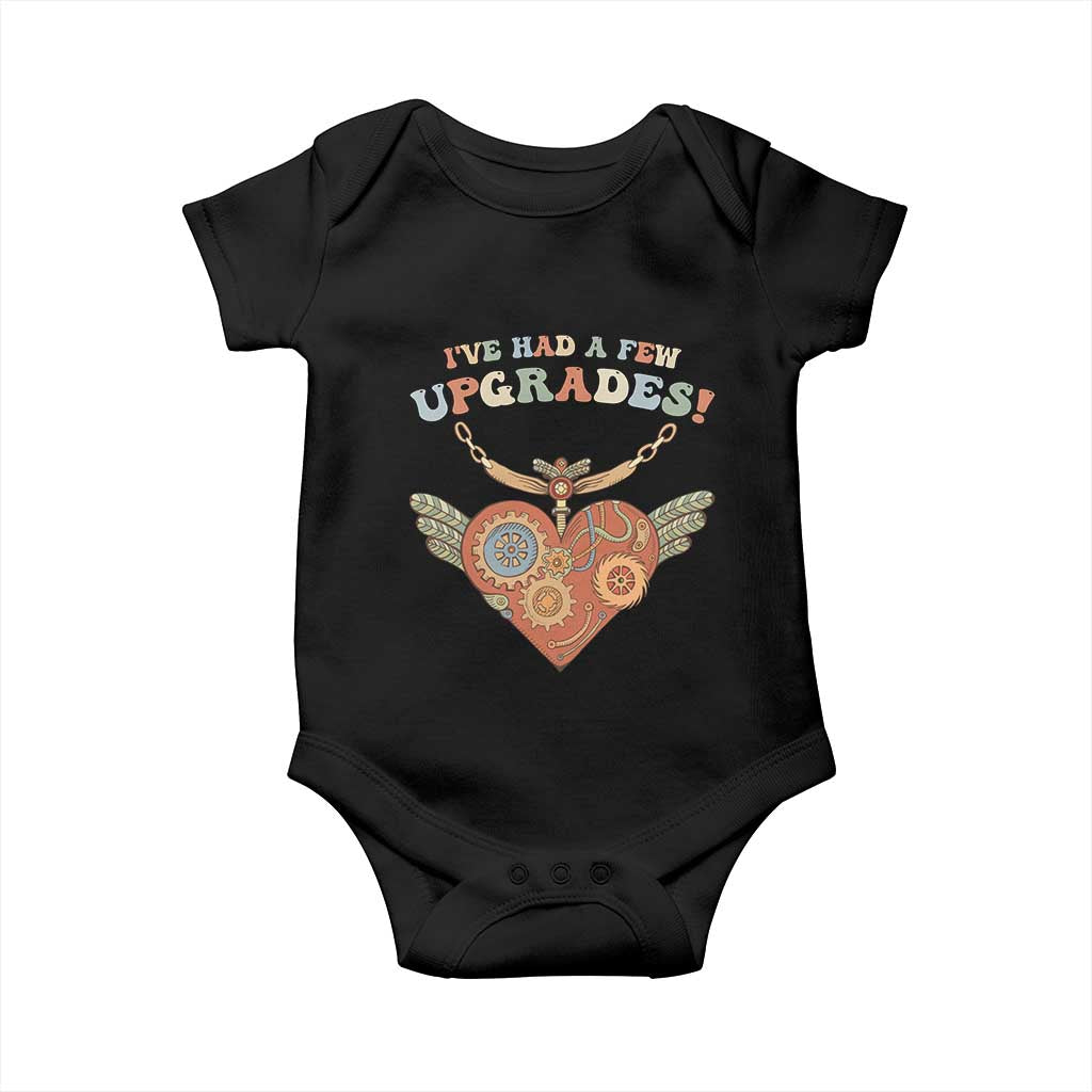 Congenital Heart Disease CHD Awareness Baby Onesie I've Had A Few Upgrades Toy Heart
