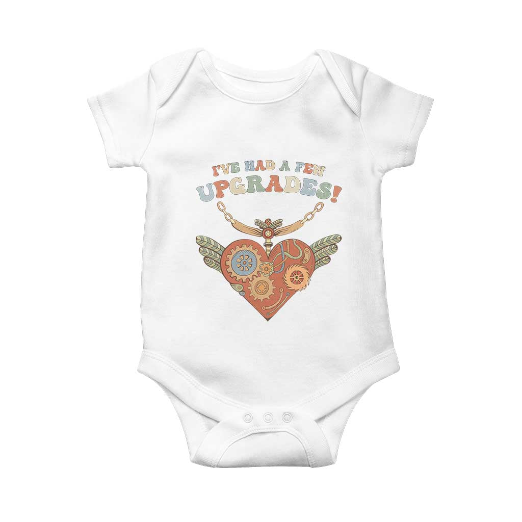Congenital Heart Disease CHD Awareness Baby Onesie I've Had A Few Upgrades Toy Heart