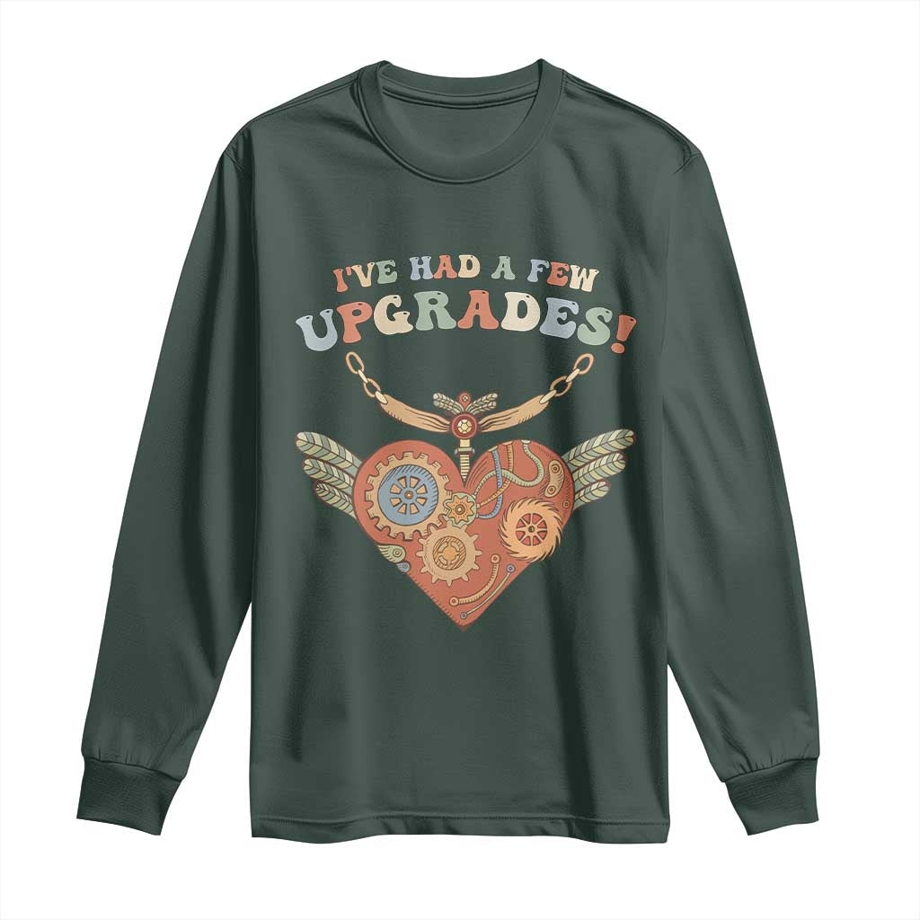 Congenital Heart Disease CHD Awareness Long Sleeve Shirt I've Had A Few Upgrades Toy Heart