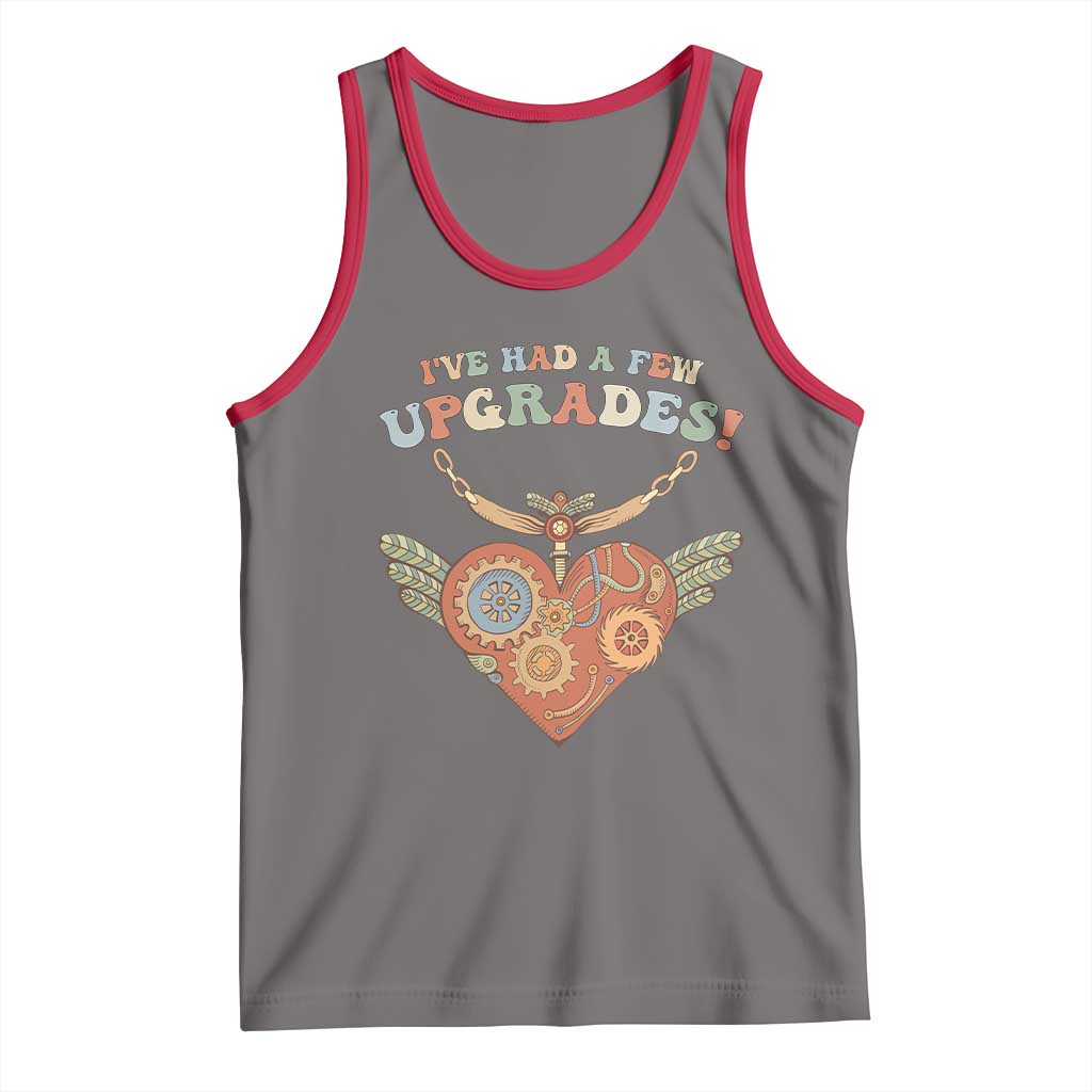 Congenital Heart Disease CHD Awareness Tank Top I've Had A Few Upgrades Toy Heart