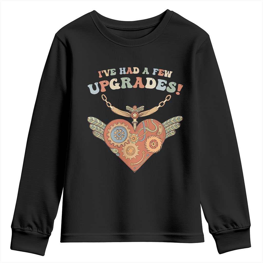 Congenital Heart Disease CHD Awareness Youth Sweatshirt I've Had A Few Upgrades Toy Heart