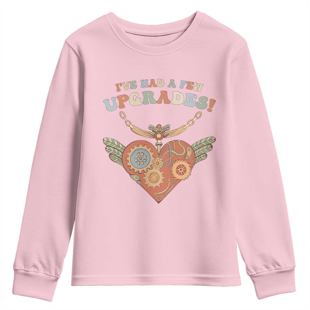 Congenital Heart Disease CHD Awareness Youth Sweatshirt I've Had A Few Upgrades Toy Heart