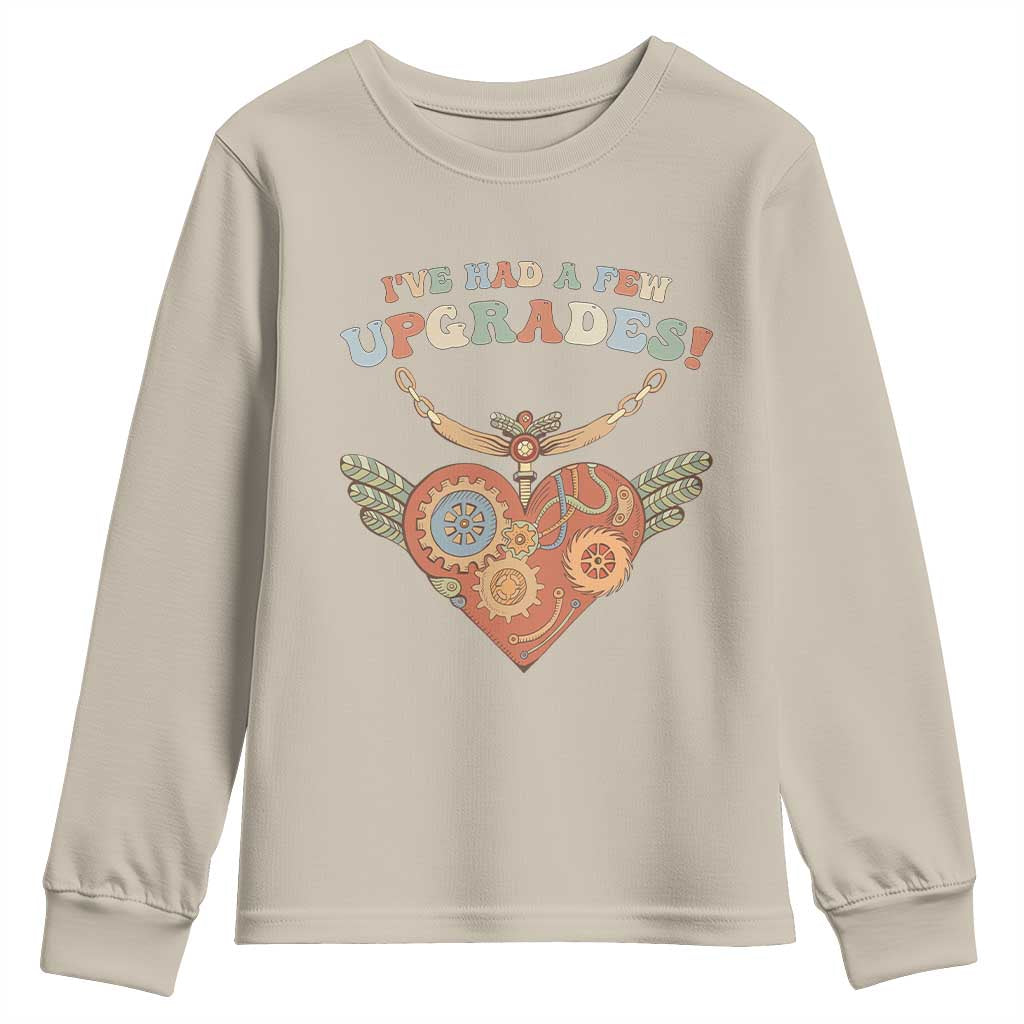 Congenital Heart Disease CHD Awareness Youth Sweatshirt I've Had A Few Upgrades Toy Heart