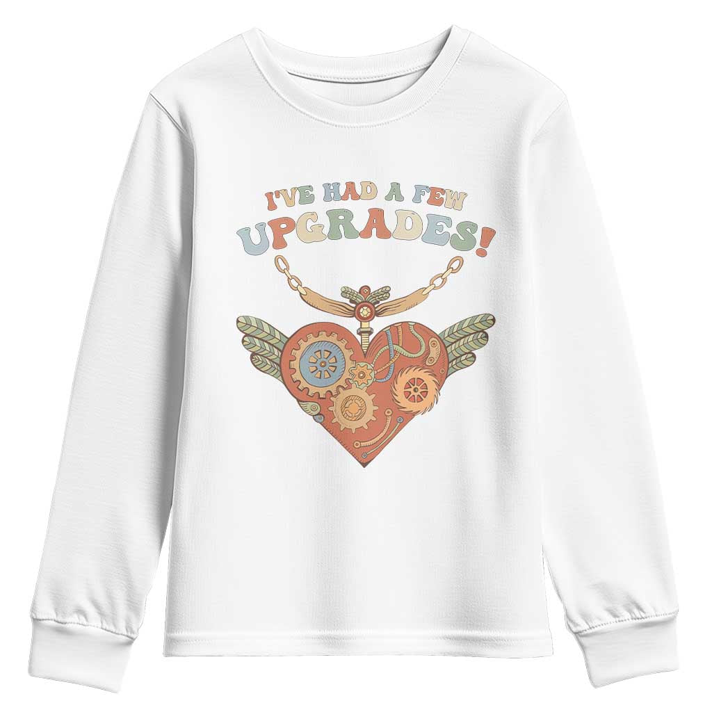 Congenital Heart Disease CHD Awareness Youth Sweatshirt I've Had A Few Upgrades Toy Heart