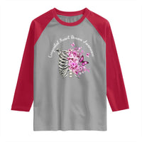 CHD Awareness Raglan Shirt Congenital Heart Disease Awareness Floral Rib Cage