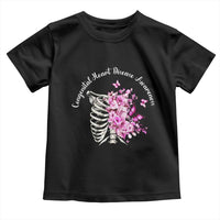 CHD Awareness Toddler T Shirt Congenital Heart Disease Awareness Floral Rib Cage