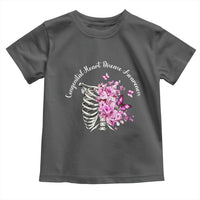 CHD Awareness Toddler T Shirt Congenital Heart Disease Awareness Floral Rib Cage