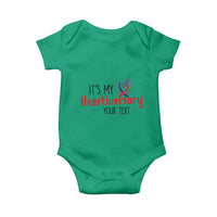 Personalized CHD Awareness Heart Anniversary Baby Onesie Custom Text It's My Heartiversary