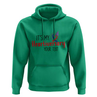 Personalized CHD Awareness Heart Anniversary Hoodie Custom Text It's My Heartiversary