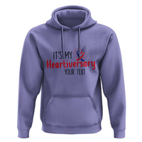 Personalized CHD Awareness Heart Anniversary Hoodie Custom Text It's My Heartiversary