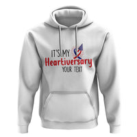 Personalized CHD Awareness Heart Anniversary Hoodie Custom Text It's My Heartiversary