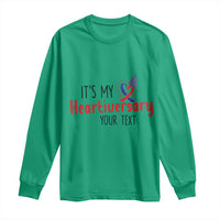 Personalized CHD Awareness Heart Anniversary Long Sleeve Shirt Custom Text It's My Heartiversary