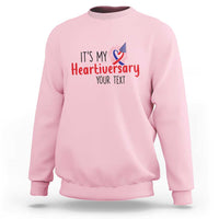 Personalized CHD Awareness Heart Anniversary Sweatshirt Custom Text It's My Heartiversary