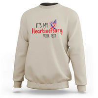 Personalized CHD Awareness Heart Anniversary Sweatshirt Custom Text It's My Heartiversary