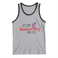 Personalized CHD Awareness Heart Anniversary Tank Top Custom Text It's My Heartiversary